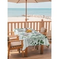 thumbnail image 2 of Outdoor Tablecloth with Umbrella Hole for Patio/Picnic/Party/Camping, Sage Green Eucalyptus Leaf Waterproof Table Cloth Rectangle Table Cover Washable, Spring Leaves Botanical (60"x 120"), 2 of 8