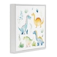 thumbnail image 2 of Stupell Industries Contemporary Playful Dinosaur Wonderland White Framed Giclee Art, 12 x 12, by Lazar Studio, 2 of 8