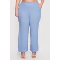 thumbnail image 3 of Women's Plus Size Textured Knit Wide Leg Pants, 3 of 4
