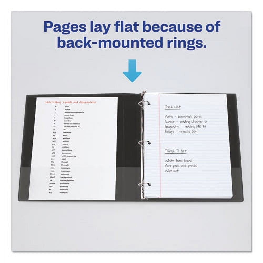 Economy Non-View Binder With Round Rings, 3 Rings, 3" Capacity, 11 X 8.5, Blue, (4600) | Bundle of 5 Each