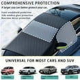 thumbnail image 5 of Large Car Windshield Cover for Ice and Snow,Automotive Windshield Snow Covers with Side Window & Rearview Mirror Protector,Winter Magnetic Windshield Frost Cover,Universal-【420g green】, 5 of 5
