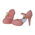 thumbnail image 1 of Zapatos para muñecas, zapatos de tacón alto, mini zapatos de tacón alto para muñecas BJD rosa, 1 of 9