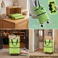 thumbnail image 6 of Kieccall Foldable Rolling Utility Cart, Portable Collapsible Shopping Trolley with Wheels, Lightweight Carry Hand Cart for Grocery Laundry Home Use Gift, 6 of 7