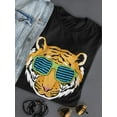 thumbnail image 3 of Animal With Cool Glasses T-Shirt Women -Smartprints Designs, Female 3X-Large, 3 of 4