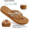 thumbnail image 5 of Ecetana Flip Flops for Women Comfort Yoga Mat Summer Beach Thong Sandals with Arch Support, 5 of 9