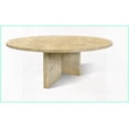 thumbnail image 3 of Living Room Gold Yellow Beige Natural Marble Coffee Table, Versatile Layered Sizes (Ø27.6-70 In), Unique Stone Character, 3 of 9