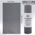 thumbnail image 2 of Elcoho Gray Non-slip Mat, 79 x 12 Inch Anti Slip Gripper Roll, Non Slip Rubber Matting, Waterproof Floor Mat, Grid Pattern PVC Non-adhesive Shelf Drawer Liner for Home Office Cars Caravans, 2 of 5