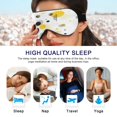 thumbnail image 6 of IAUYY Sleep Mask, Super Soft Eye Masks with Adjustable Strap, Lightweight Comfortable Blindfold,Perfect Blocks Light for Men Women Yellow and Black Dots, 6 of 7