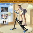 thumbnail image 2 of WARMMUSE Stair Stepper for Home, Foldable Vertical Steppers for Exercise at Home, Adjustable Handlebar & LCD Monitor for Cardio, Strength, and Weight Loss, 2 of 8