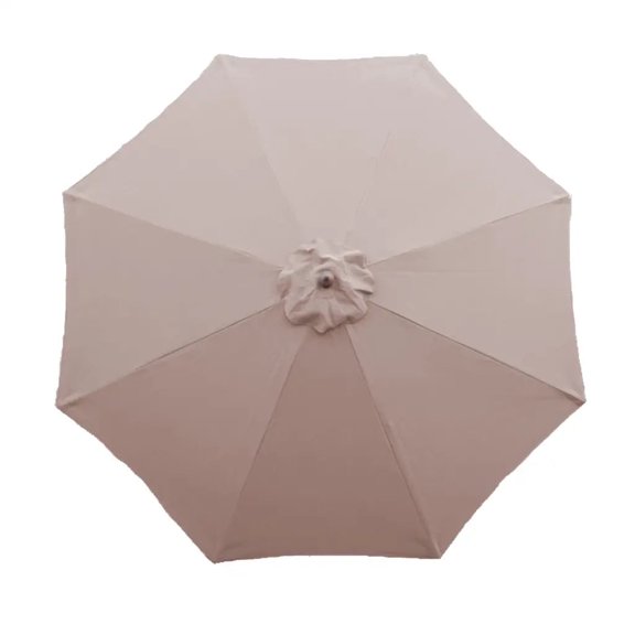 Covered Living 9ft Umbrella Replacement Canopy 8 Ribs in Taupe (Canopy Only)