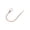 Rose Gold, variant on 1 Pc U Shaped Curtain Holdback, 6.1×2.7 inch Heavy Duty Curtain Hook for Drapes with Clear Crystal Ball, Sturdy Wall Mount Tieback, Polished Metal Drape Hook, Decorative French Ball End