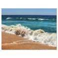thumbnail image 2 of Atlantic Beach with Foaming Waves - Extra Large Seascape Art Canvas, 2 of 3