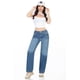 thumbnail image 3 of Pantalón Dama Pierna Ancha mezclilla Jeans Mujer azul acero 7, 3 of 6
