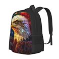 thumbnail image 1 of Disketp Geometric American Bald Eagle Mochila Minimalista de Gran Capacidad, Mochila de Viaje para Escuela, Trabajo o Uso Diario, 1 of 6