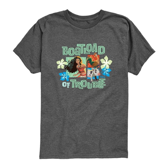 Moana - Boatload Trouble Toddler Boys' Toddler Short Sleeve Graphic T-Shirt