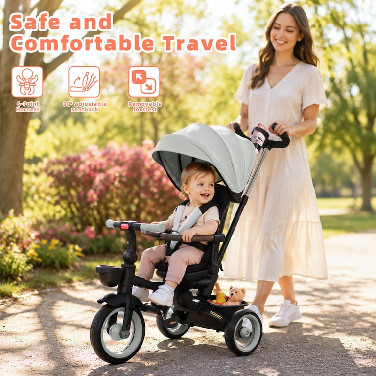   スリーピングベビー フィギュリン 3体＊バラ可 KORIMEFA 7‑in‑1 Foldable Kids Tricycle, Convertible Stroll Trike