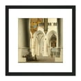 thumbnail image 1 of Saenredam Interior Of The Church Of St Bavo 8X8 Inch Square Wooden Framed Wall Art Print Picture with Mount, 1 of 4