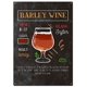 thumbnail image 1 of Letreros de aluminio de metal con texto en inglés "Barley Wine Beer", carteles de cerveza clásicos que no destiñen, letreros decorativos para pared, decoración del hogar, tamaño: 12 x 8 pulgadas, 1 of 4