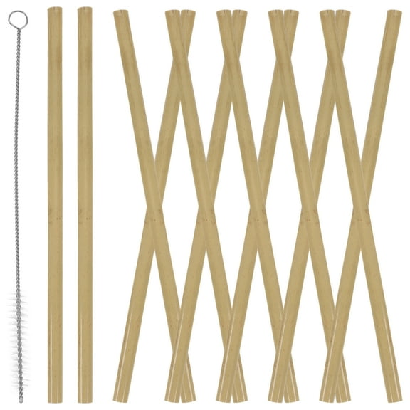 ORDDIART Bamboo Drinking Straws Photography 1Set 7.9In