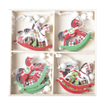 thumbnail image 1 of Colgantes de Navidad de madera Adepaton decoraciones para árboles de Navidad CPB-CJZ150-3, 1 of 5
