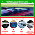 thumbnail image 5 of ERKUL Roof Rack Cross Bars for Subaru Crosstrek 2018-2023 | Aluminum Crossbars with Anti Theft Lock for Rooftop | Compatible with Raised Rails - Black, 5 of 8