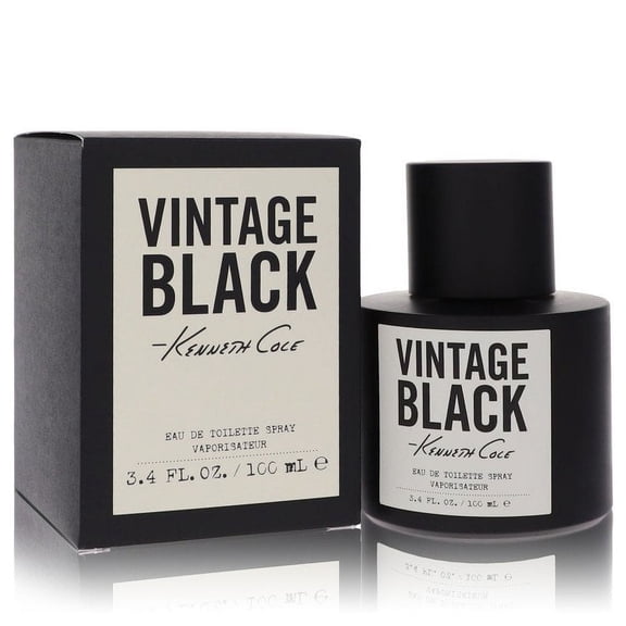 Kenneth Cole Vintage Black by Kenneth Cole Eau De Toilette Spray 3.4 oz for Men - Brand New
