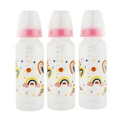 Parents Choice Standard Neck Bottle, 9 fl oz, Newborn 0+ Months, 3 Pack