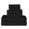 thumbnail image 3 of Modern Plush Cotton 6-Piece Towel Set, Black by Blue Nile Mills, 3 of 9