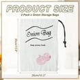 thumbnail image 2 of 2 Pack Onion Storage Bags, Onions Keeper with Drawstring, Reusable Produce Bags for Onion Potato Garlic Vegetables Plant White, 2 of 7