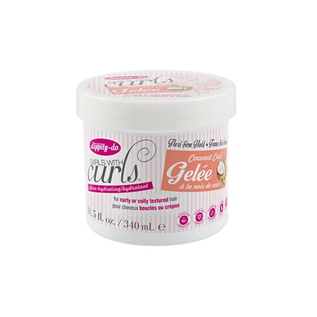 Dippity-do Girls with Curls Ultra-Hydrating Flexi-Firm Hold Coconut Curl Gelee, 11.5 fl. oz.