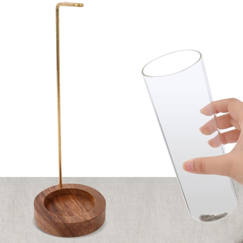 Incense Holder for Stick Anti-Ash Flying with Removable Glass Ash Catcher Mess-Free Incense Burners Meditation Home