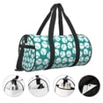 thumbnail image 3 of Fotbe Green Baseball Bolsa Deportiva de Lona Plegable con Estampado, Bolsa de Gimnasio con Bolsillo Seco/Húmedo, Bolsa de Viaje Ultraligera de Gran Capacidad, 3 of 6
