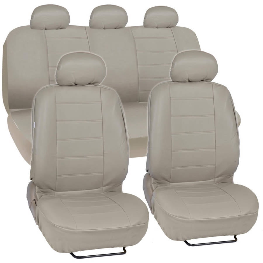 Motor Trend Synthetic Leather Seat Covers For Car And Suv Complete Motor Trend Synthetic Leather Seat Covers For Car And Suv Complete Set Premium Leatherette Side Airbag Compatible Com