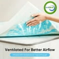 thumbnail image 5 of Blorly Mattress Topper, 3 inch Queen Gel Memory Foam Mattress Topper, Soft Bed Pad for Pressure Relief, Blue, 5 of 7
