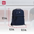 thumbnail image 3 of FUL Tactics Collection 17 Inch Laptop Backpack, Division Padded Computer Bag for Commute or Travel, Navy, One Size, 3 of 6