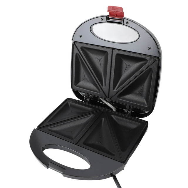 Electric Maker, 750W Electric Grilled Cheese Maker with Non Stick Coating, Double Sided Heating Panini Maker Easy Cleanup Panini Press Gril for Cooking Breakfast