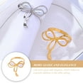 thumbnail image 6 of HOOWIFFY Bow Shape Napkin Holder Golden 6Pcs 1.7x1.7x1.3In, 6 of 8