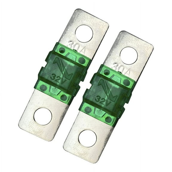 MIDI/AMI 30A 30 Amp, 32V Fuse for Automotive Marine Audio Video System Electronics Fuse Bolt On 2 Pack (30 Amp)
