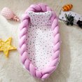 thumbnail image 1 of Cuna infantil para exteriores, cuna para recién nacido, cuna para guardería, cochecito, nido para dormir, parachoques, cojín para cuna de bebé, 95x60cm Fivean unisex, 1 of 2