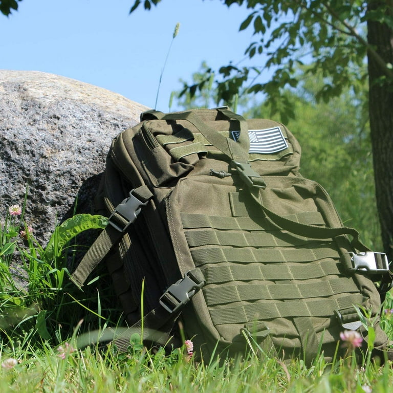 Sirius Survival 50L Expeditionary Outdoor Survival Backpack Large Modular Day Pack Black