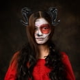 thumbnail image 2 of FELTECHELECTR Diadema de cuerno de oveja para Halloween, diadema de Halloween, accesorios decorativos para Halloween, 2 of 3