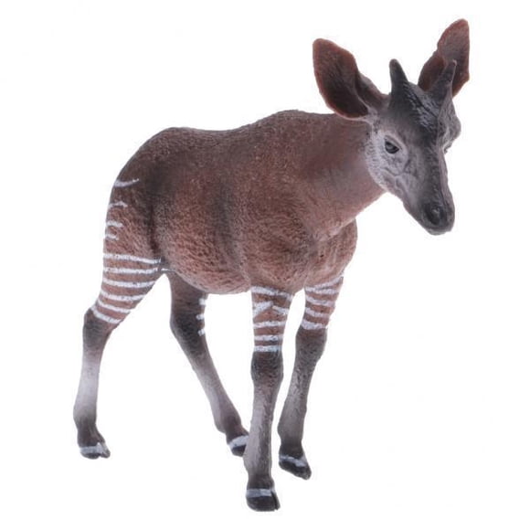 2x Okapi de Simución - Estatua de Estatuil de de Plástico para Decoración Coleccionable Del Hogar Juguetes para CUTICAT modelo animal
