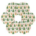 thumbnail image 7 of 6 Pcs Drink Coasters with Holder 3.94in Woven Coasters for Drinks Christmas Trees and Colorful Balls Coaster Set for Protection Table, 7 of 7