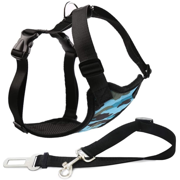 Cinturón de seguridad para perros - Camuflaje azul - S Xemadio WMZL-709-2