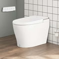 thumbnail image 4 of Costway Smart Toilet Elongated Bidet Toilet with Adjustable Heated Seat & Dryer Night Light 1000 Gram MaP Flushing Score, 4 of 11