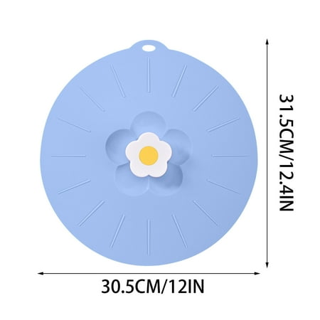 

Yrtoes Silicone Fresh-keeping Cover Large Medium And Small Flowers Leak Proof And Dust-proof Silicone Pot Cover Tableware Silicone Pot Cover Oil Cover