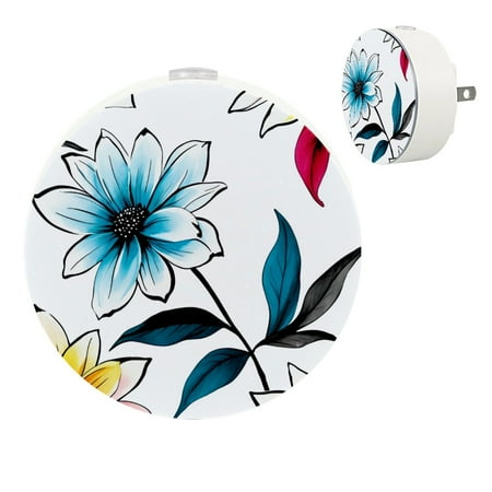 

YZUOUZY Lamp for Bedroom Lamps for Bedroom Bedroom Lamps Set of 2 Watercolor Floral Lilies White Backdrop