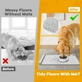 thumbnail image 5 of Pet Feeding Mat, Dog Food Mat, 24''x16'' Silicone Pet Feeding Mats with Residue Collection Pocket, Waterproof Dog Cat Bowl Mats for Food and Water with Edge and Hook, Tray for Dog Bowls, Gray, 5 of 14