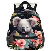 Koala Printed Design Hiking Backpack with Adjustable Shoulder Strap and Large Capacity - Lightweight Work Bag for Boys and Girls