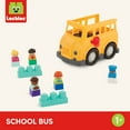 thumbnail image 5 of Battat School Bus Toy Vehicle with 2 Blocks and 5 Figurines Bus Play Vehicles, Toddler and Preschool Toys, 5 of 8
